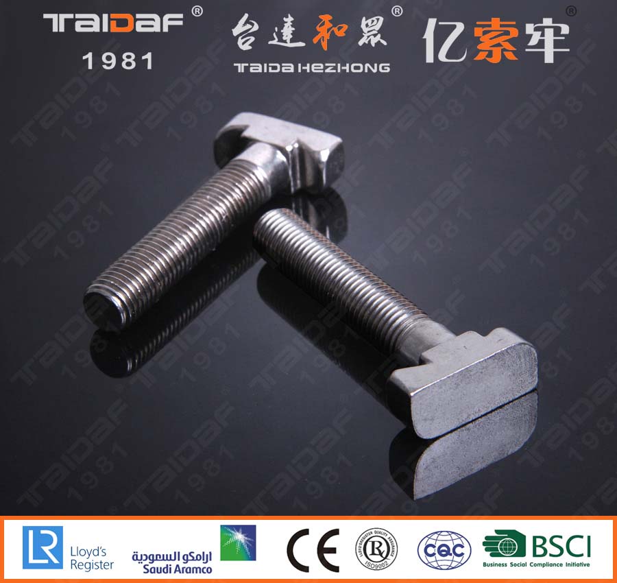 Stainless steel T-bolt