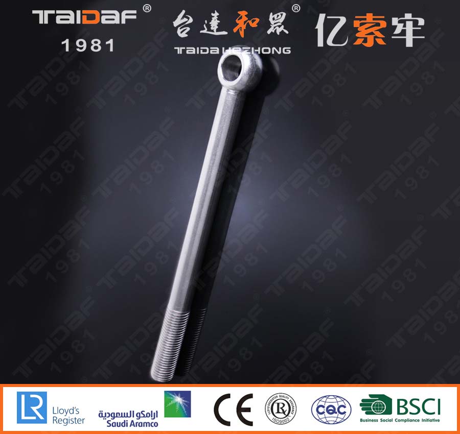 Stainless steel lifting ring knuckle bolts